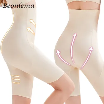 

Beonlema High Waist Control Panties Tummy Slimming Butt Lifter Shaper Women Body Modeling Shapewear Stretch S-3XL