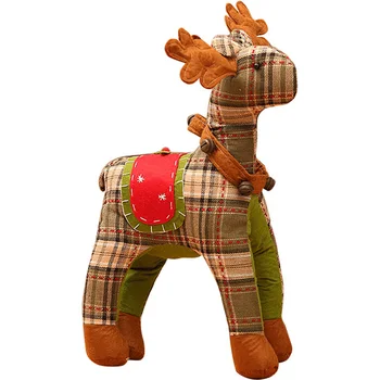 

Scottish Style Elk Christmas Small Ornaments Christmas Decorations Old Man Snowman
