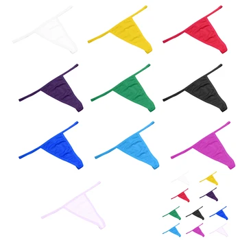 

1/6pcs Women / Girl Low Waist Solid Color G-String Thongs Seamless Underwear Panties Briefs