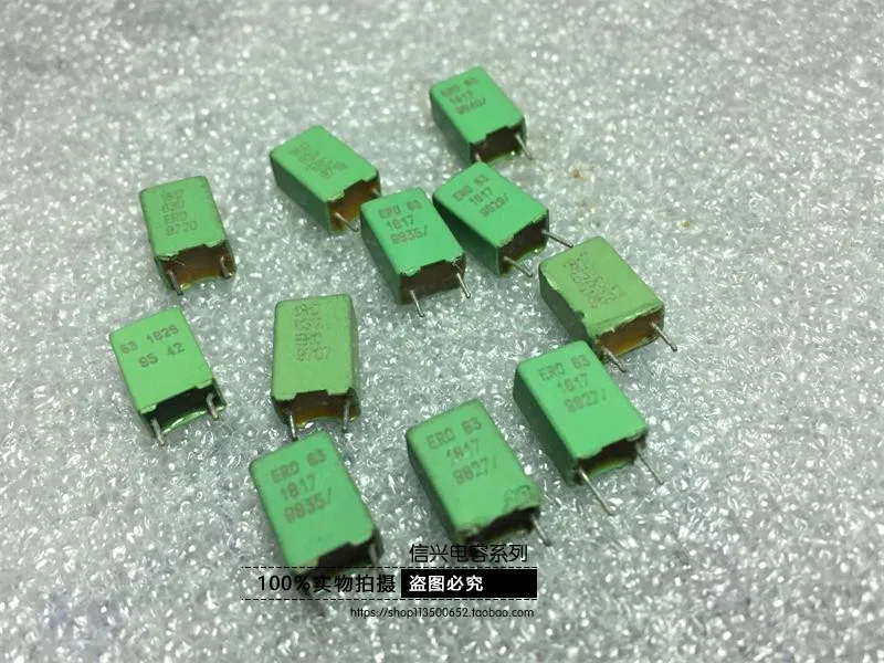 

Imported capacitor electronics ero mkt1817 63v 1uF copper pin directly inserted febrile film capacitor electrolytic capacitor