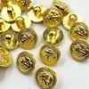 20PCS/pack 13/15/20MM Gold Anchor Buttons Plastic Sewing Accessory Shank Button Garment Clothing PH336 4