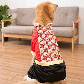 

Dog Tang Suit winter Cute Cat Fleece warm Cotton coat For Big Dog Pet dog thickened warm pet cotton-padded coat