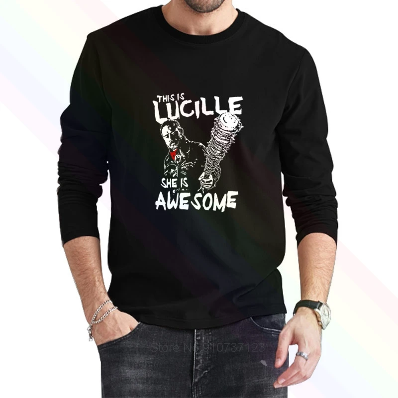 Классическая черная футболка с надписью his Is Lucille She Great Logo новинка 2021 популярные