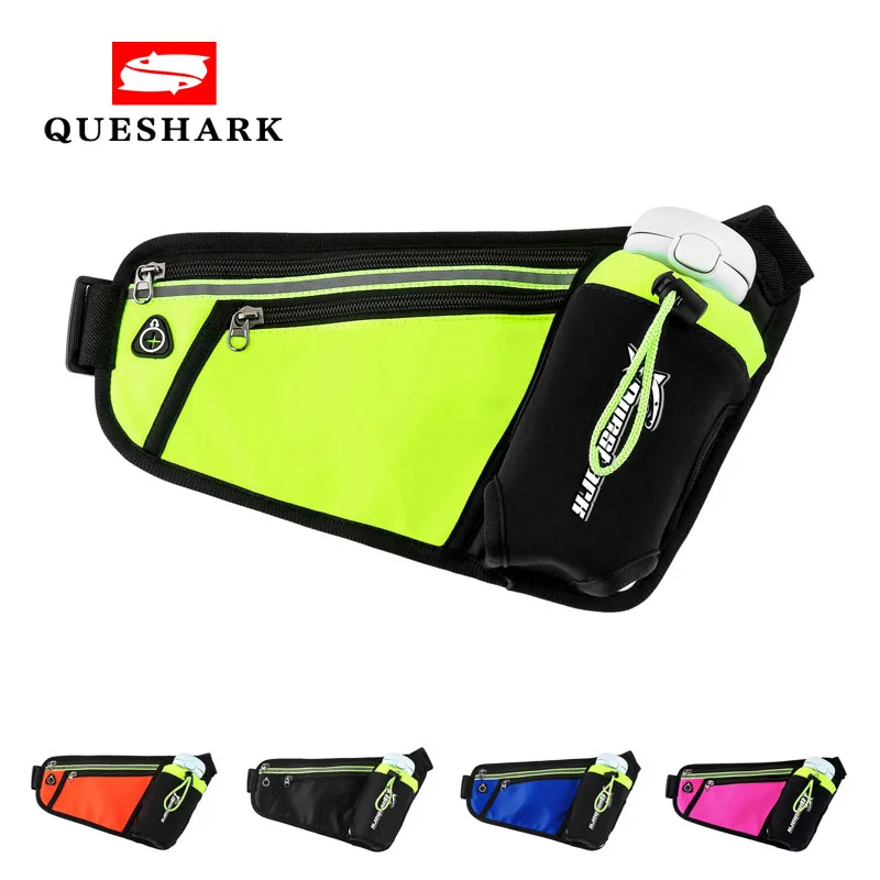 

Men Women Running Waist Bag with Water Bottle Packs Marathon Jogging Walking Waist Belt Pouch Anti-theft Fanny Phone Bag