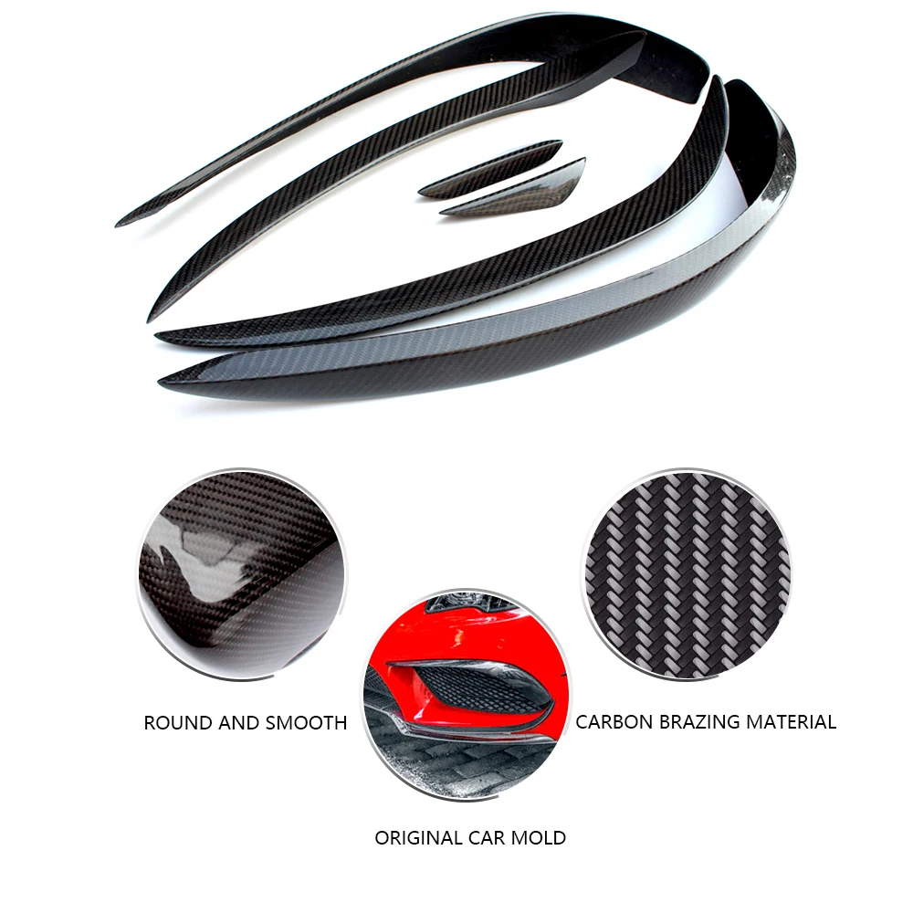  Car front sticker for Mercedes Benz W212 auto exterior body bumper side air vent outlet stickers tr
