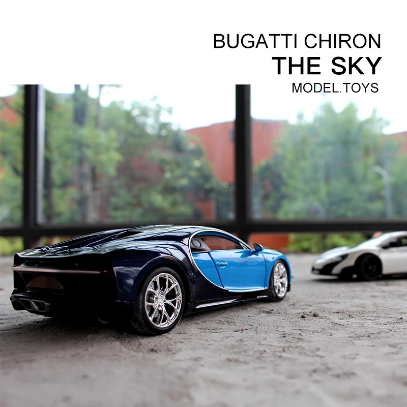 Модель спортивного автомобиля WELLY 1:24 Bugatti Chiron модель из сплава декоративная