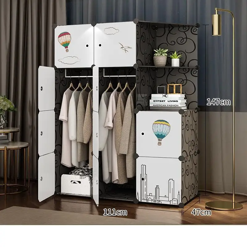 Armadio Mobile Per La Casa Szafa Armario Almacenamiento Range Chambre De Dormitorio мебель для спальни шкаф Mueble гардероб - Цвет: Version AH