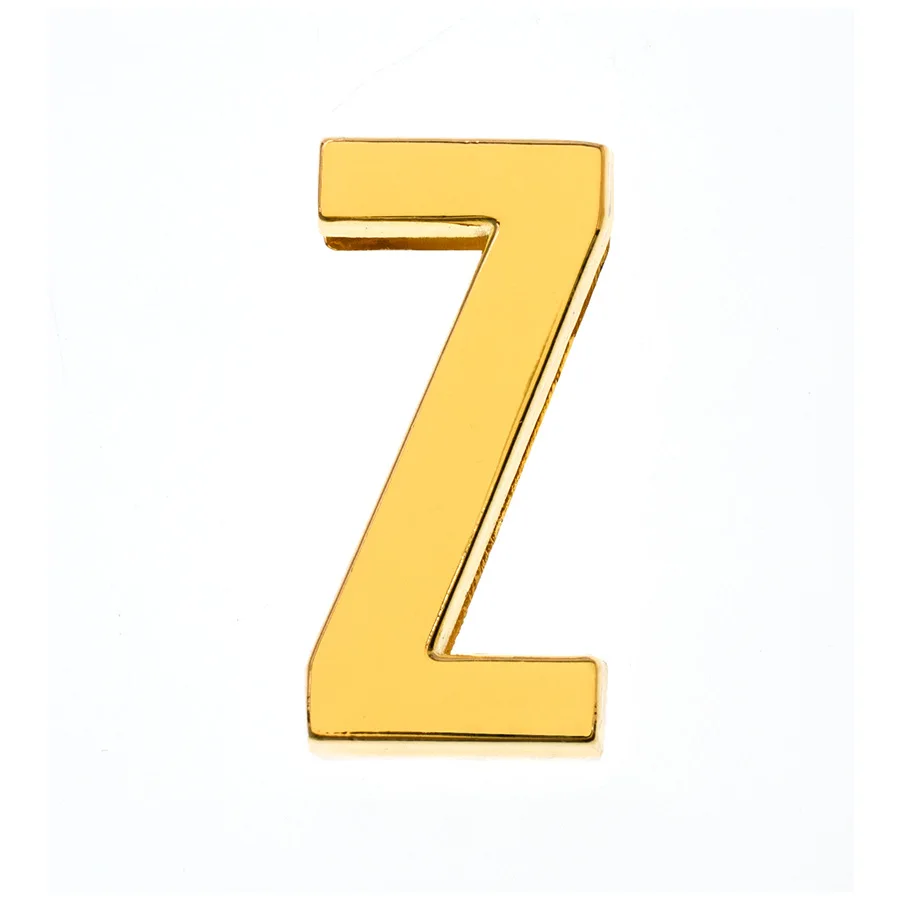 5 шт./партия золотые цветные простые буквы слайды подвески и знак начальный Алфавит ползунки для 30 мм кожа сетка для браслетов и брелоков ожерелье - Окраска металла: Z
