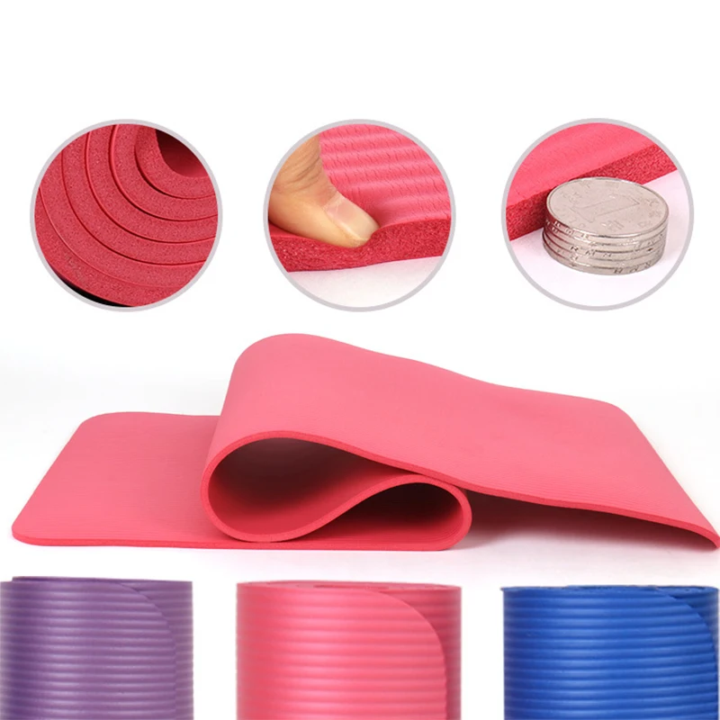 10 мм коврики для йоги противоскользящие дышащие водонепроницаемые NBR одеяло гимнастический Пилатес Спорт Здоровье Фитнес упражнения коврик женский спортивный коврик