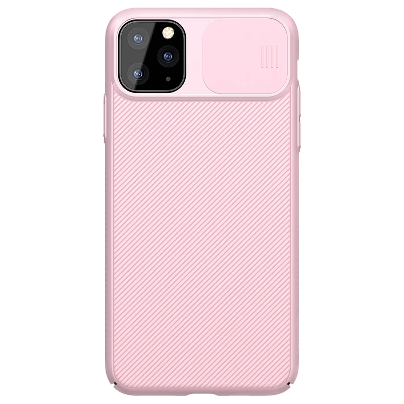 Силиконовый чехол для iPhone 11 CamShield, чехол слайд-камера, защитный чехол, Классическая задняя крышка для iPhone 11 11 Pro Max, чехол - Цвет: Розовый