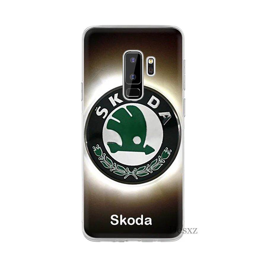 Для автомобиля Skoda логотип для samsung S8 S9 S10E S10 плюс S3 S4 S5 S6 S7 Edge Note 8 9 M10 M20 M30 крышка