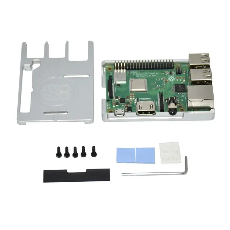 Для Raspberry pi 3B/2B/B+ CNC Ультратонкий алюминиевый F/S с отслеживанием Cnc3b высококачественный корпус