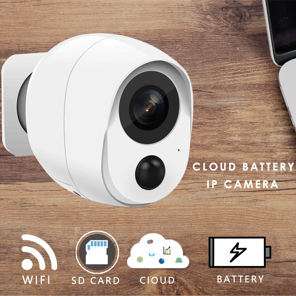 Full HD 2MP Wireless Wifi Battery CCTV Camera Waterproof Night Vision Mini Wi-fi Security Smart Surveillance Camera 1