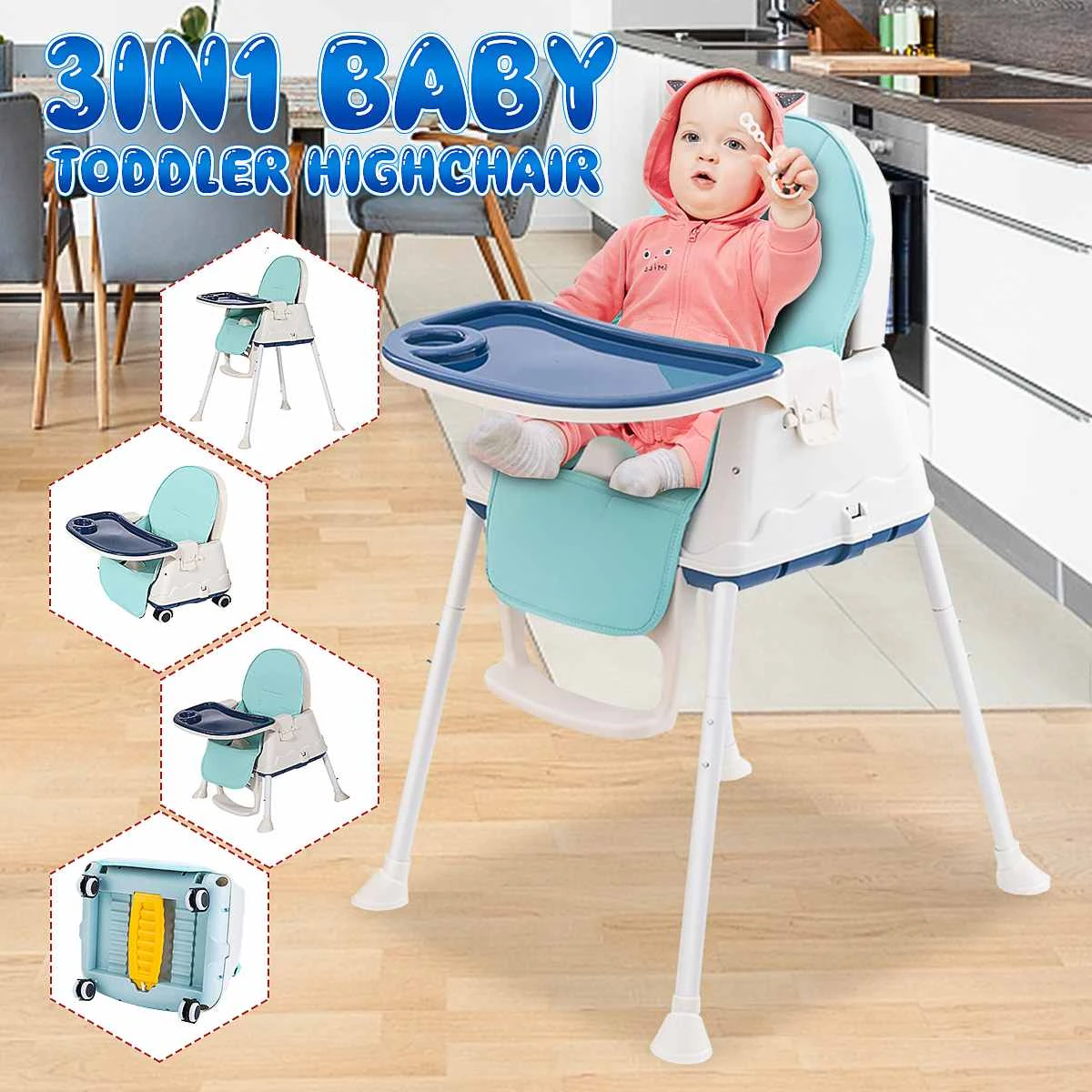 adjustable height booster seat for table