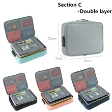 Вместительная многофункциональная сумка для удостоверения личности, семейная сумка для хранения, Тип C