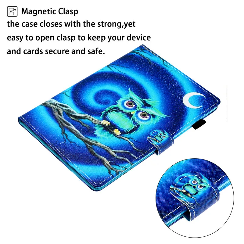 Чехол wekays Coque для iPad 10," кожаный чехол с мультяшным котом для iPad 10,2 дюймов 7го поколения A2200 A2198 A2232 чехол s