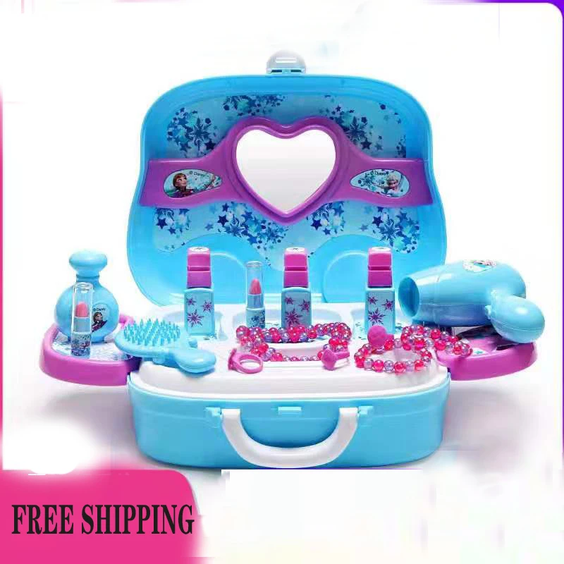 Дисней маленьких детей игровой дом игрушка Косметика набор, девочка Макияж коробка девочка подарок на день рождения