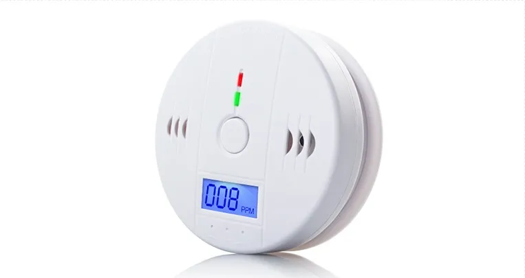 

CO Gas Sensor Alarm Accessory LCD Digital Screen Carbon Monoxide Alarm Detector for Home Security Automatic Alarm
