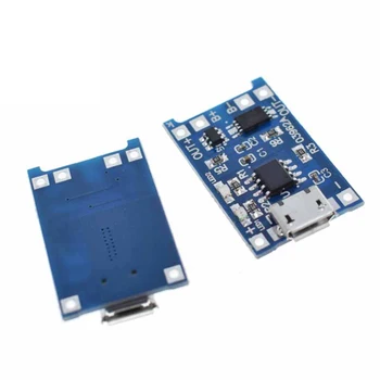 

10Pcs Micro USB 5V 1A 18650 TP4056 Lithium Battery Charger Module Charging Board With Protection Dual Functions 1A Li-ion