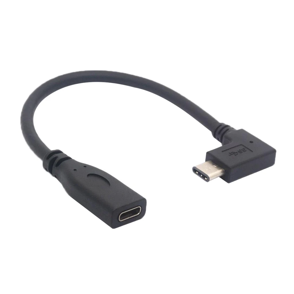 Удлинительный кабель USB Type C 90 градусов прямоугольный типа с разъемом 3