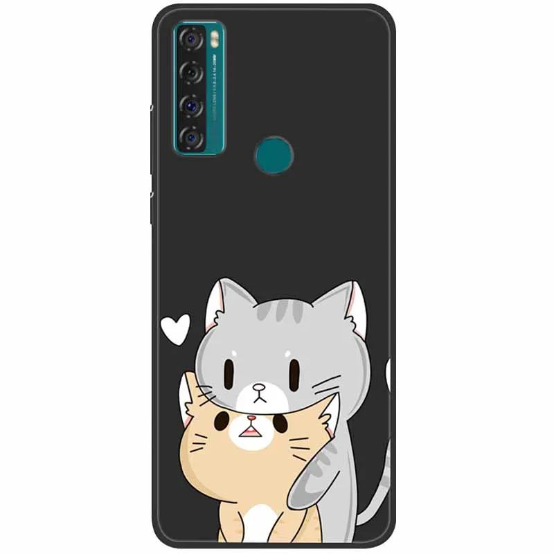 phone dry bag For TCL 20 SE Case Shockproof Soft Silicone Marble Phone Cover for TCL 20 SE Case 20se TPU Funda Painted Cartoon 6.82 inch Capa best waterproof phone pouch Cases & Covers