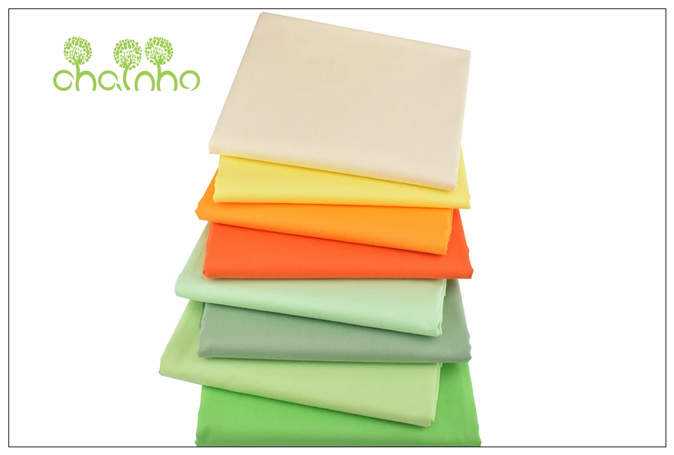 Chainho, 32 сплошной цвет серии, печатных саржевая хлопковая ткань, Лоскутная Ткань, DIY шитье и материал для стеганых изделий для ребенка и ребенка материал