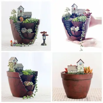 

Flowerpot Succulent Plant Flower Pot Planter Garden Home Office Desk Desktop Plant Holder Room Decor Dropship #