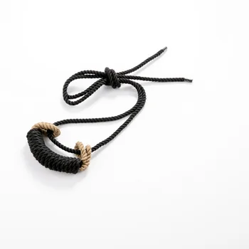 Shibari rope gag BDSM bite gag with rope tie  Handmade Bondage toy woman sexy  Erotic Toys Silicone Ball  Open Mouth Gag 6