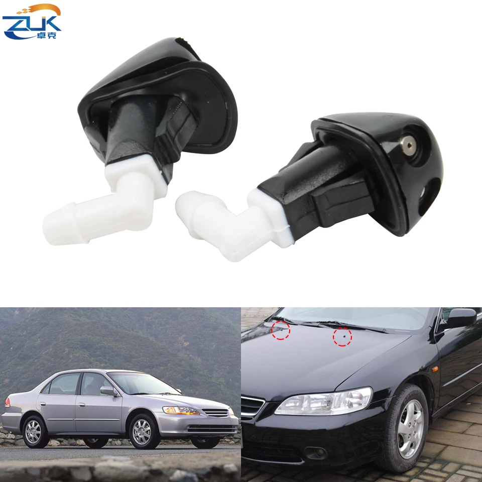 ZUK Windshield Washer Nozzel Windscreen Water Spray Jet For HONDA