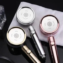 

360 Degrees Rotating Double-sided Turbocharged Pressure Shower Head 3 Mode Adjustable Water Saving Shower with Switch Button