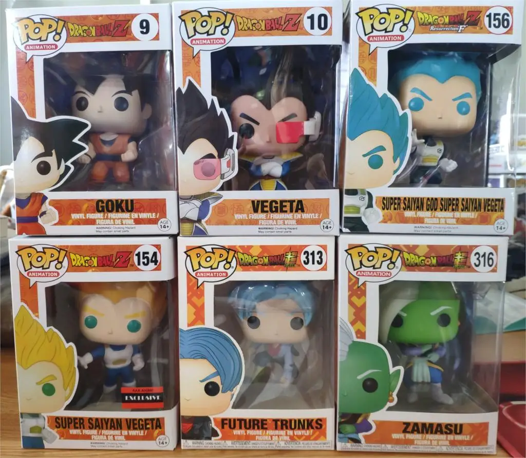 Funko Pop аниме Dragon Ball Z персонаж 10 см Милая виниловая Модель Куклы Фигурки игрушки