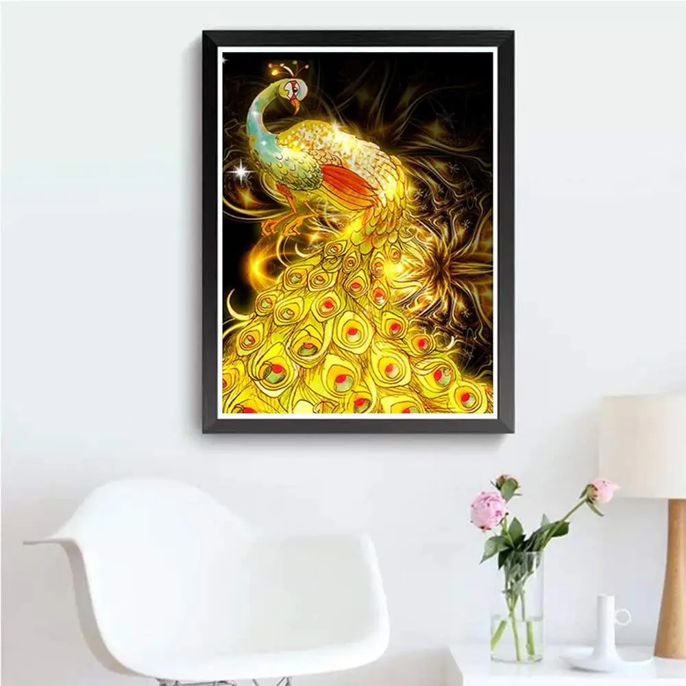 

30x40cm Peacock Cross Stitch Craft DIY Diamond Painting Embroidery Crosses Stitch Home Room Wall Decor Embroidery Craft Painting