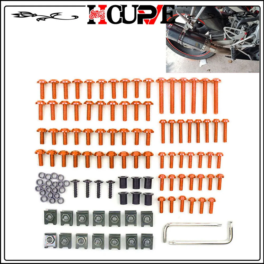 

For DUCATI Monster 695 696 796 795 797 821 1000 1100s 1200 M400 M600 1098 Motorcycle Custom Fairing Screw Bolt Windscreen Screws