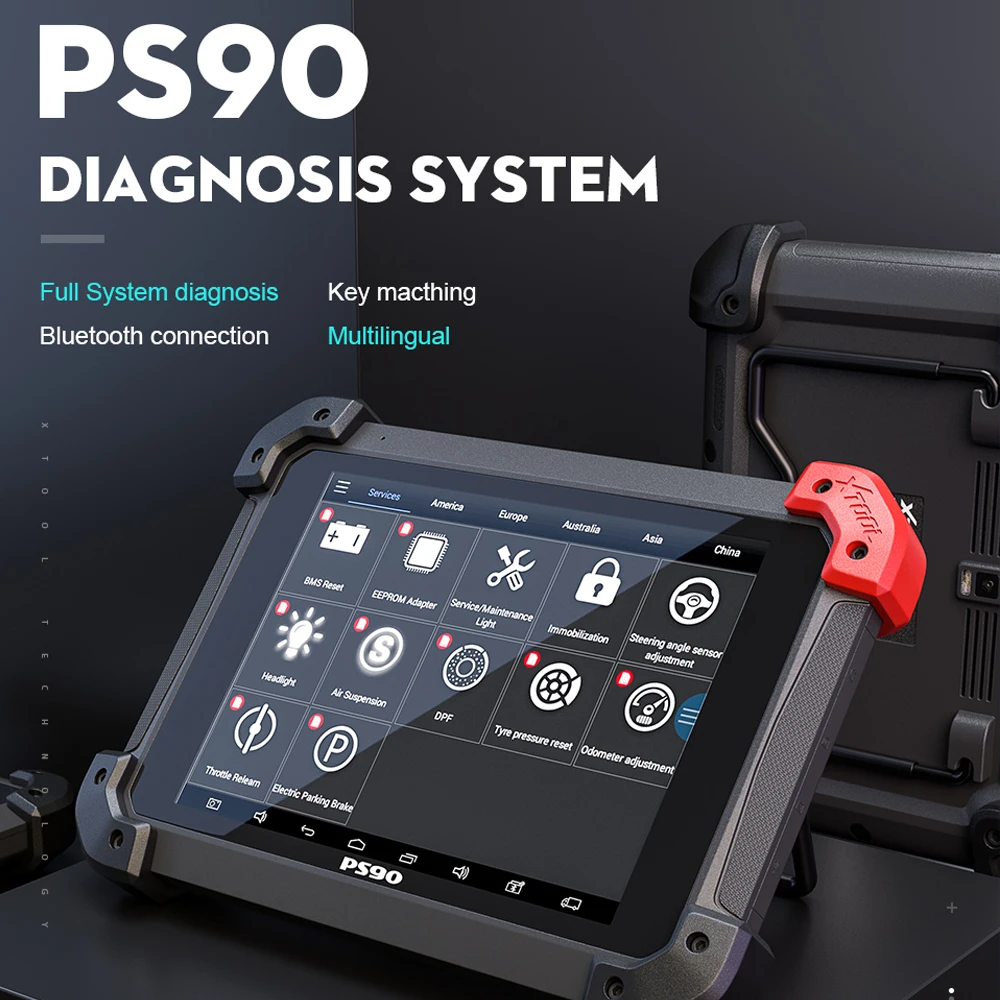 ￡557.17 Xtool Ps90 X100 Pad2 Pro With Kc100 Obd2 Diagnostic Tool
