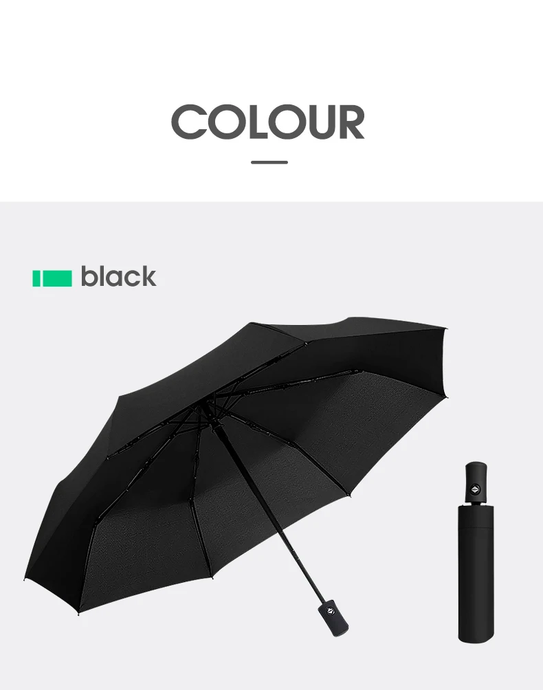 Fully Automatic 8 Bones Folding Women Umbrella Light Portable Large Windproof Rain Business Umbrella Gift Parasol Men Children