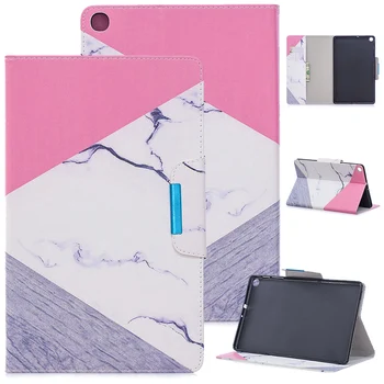 

For Samsung Galaxy Tab S5e 10.5 inch T720 T725 Case With Card Slot Printed PU Leather Flip Stand Cover Slim Shock Proof Case