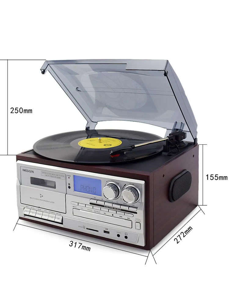 Bluetooth Lp Vinyl Record Player 