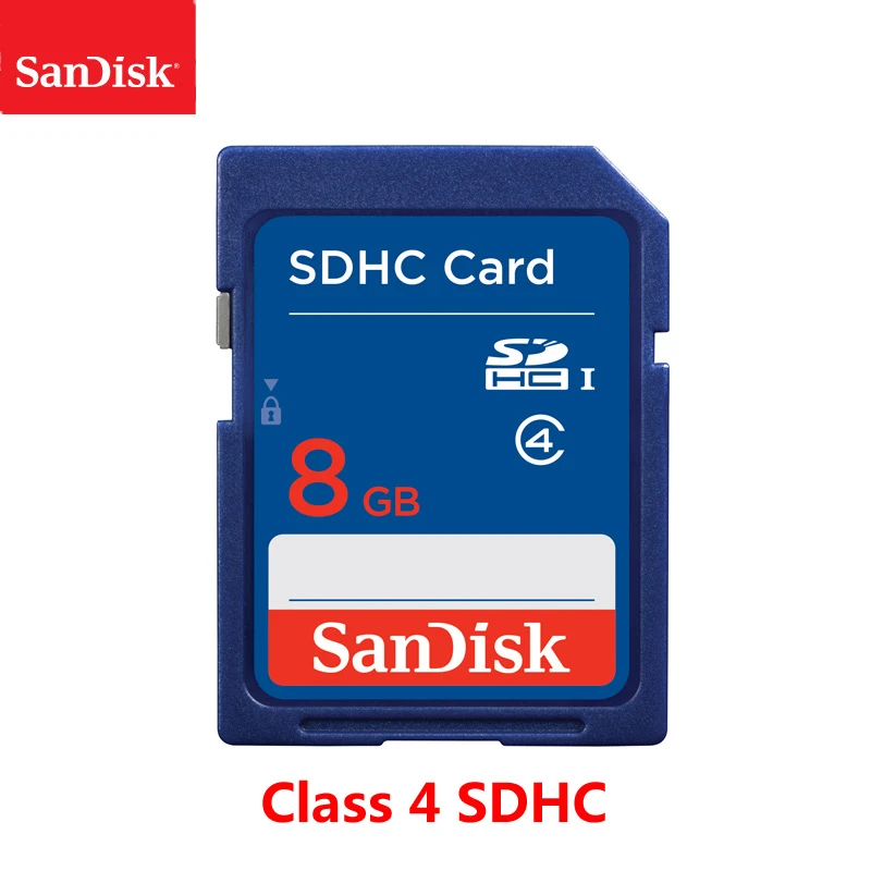 100% оригинальная SD карта SanDisk 8 гб класс 4 SDHC памяти C4 sd для камеры поддержка