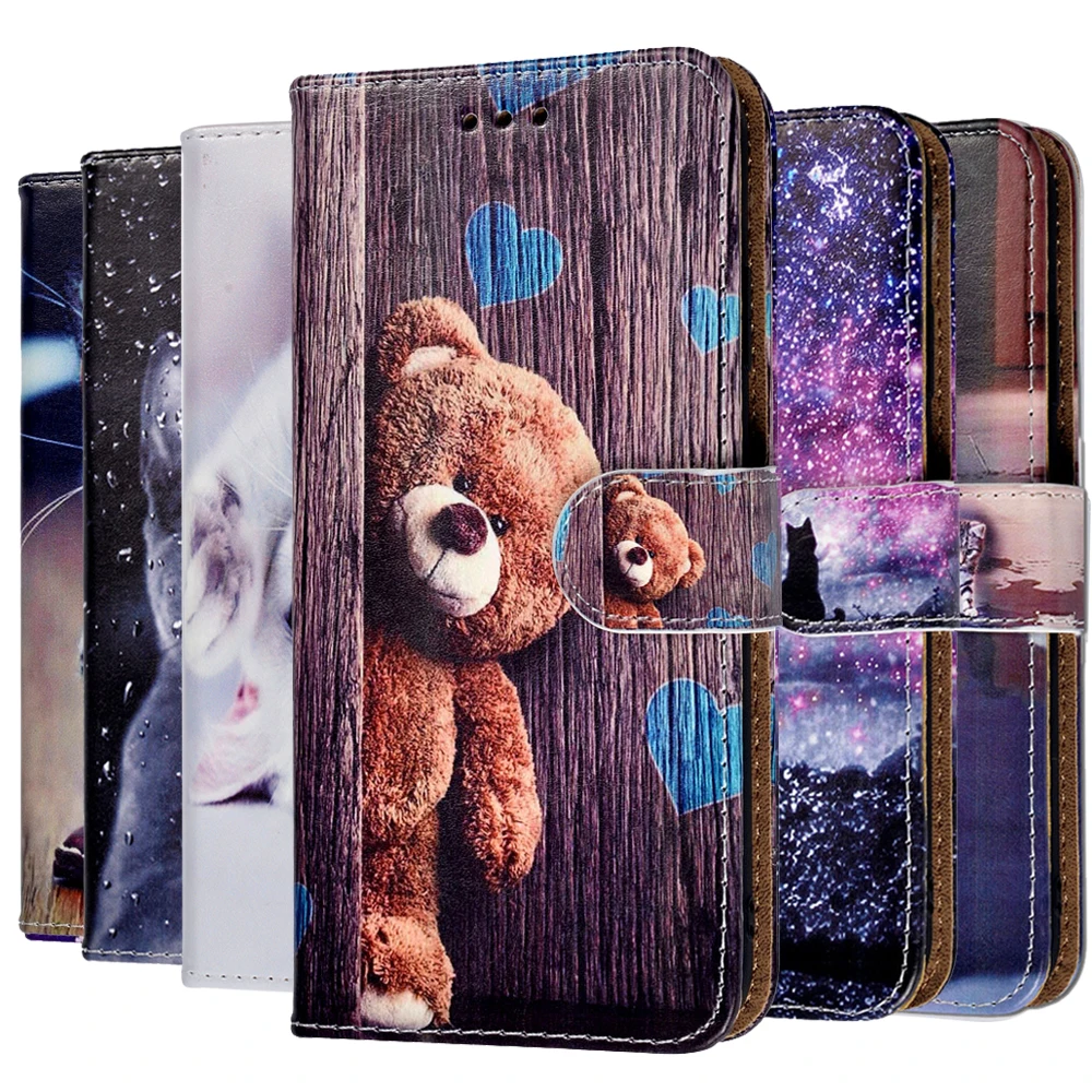 Милый кожаный чехол для Huawei P Smart 2021 smart 2020 задняя крышка S Z Plus 2019 2018 чехлы с