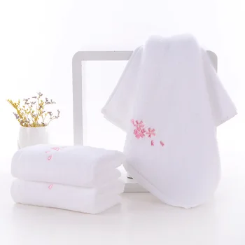 

1PC 100% Cotton Solid Color Towels Plush Soft Ultra Absorbent Machine Washable Quick Dry Eco-Friendly Face Towel