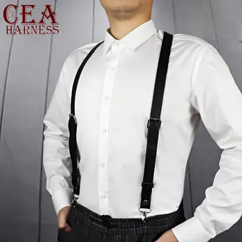

CEA.HARNESS Punk Gothic Belt Men's Straps Adjustable Body Suspenders Belts Prom Dress Restraint Harness Garters Bust Bondage Top