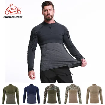 

Men's Outdoor motorcycle Hunting Tactical Shirts Air Soft Combat Tee Shirts Green Navy Army Military Shirts Gray Hunting T-shirt