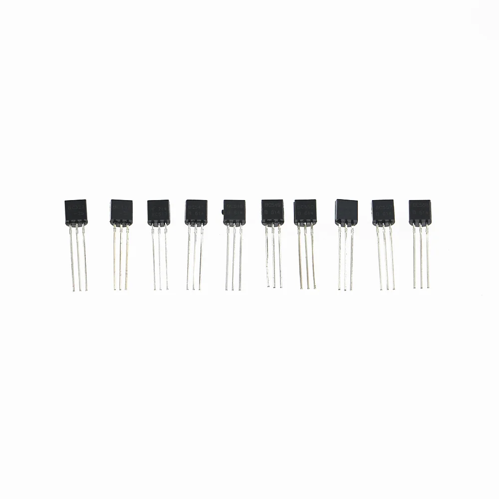 200pcs 10 Values 20 Each TO-92 Transistor Assortment Assorted Kit BC327 BC337 BC517 BC547 BC548 BC549 BC550 BC556 BC557 BC558