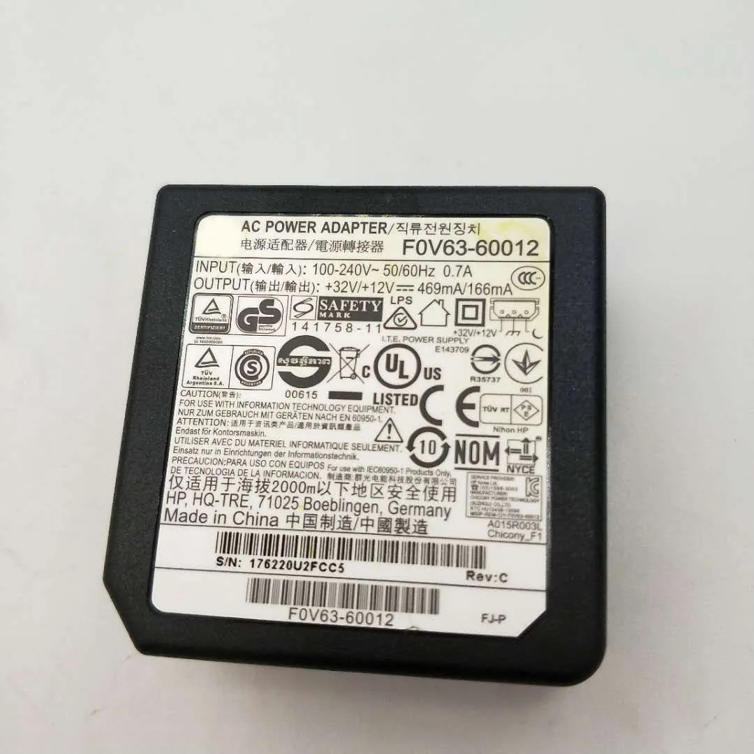 Adaptador de Alimentação para hp Officejet 4538 4650 4535 4678 Impressora Peças F0v6360012 F0v63-60013