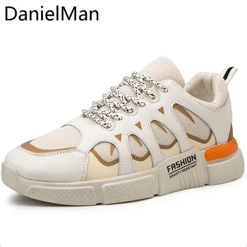 

DanielMan Fashion Shoes Men Casual Colorful Dad Shoes Breathable Comfortable Male Shoes Walking Tenis Shoes for Men