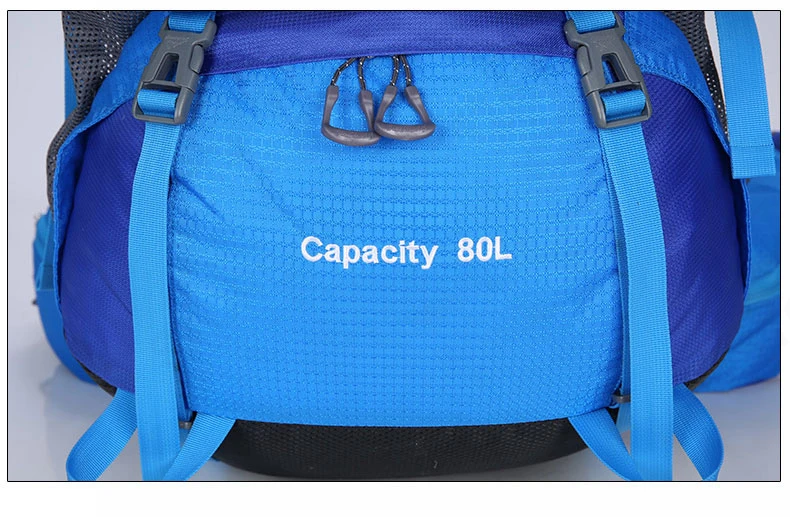 80L Large Capacity RucksacksOutdoor Backpack Climbing Backpacks Hiking Big Sport Bag Travel Bag Mountain Men Waterproof  Bags