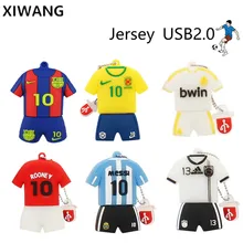 Флеш-накопитель «Барселона Месси» 32 Гб 2,0 usb флеш-накопитель 64 ГБ футбольный игрок Джерси флеш-накопитель карта памяти 4 ГБ 8 ГБ 16 ГБ usb диск 128 ГБ