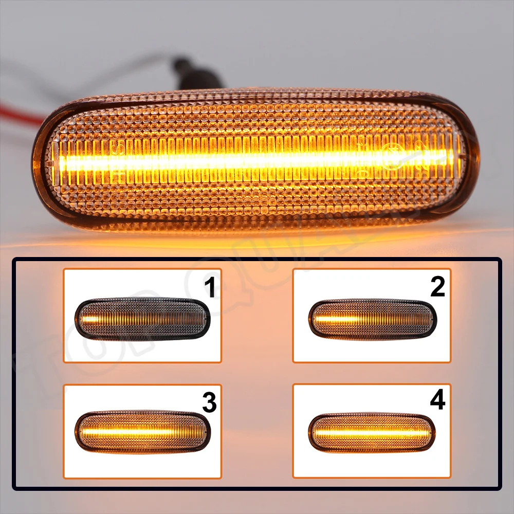 2 шт. динамическая лампа повторитель для Fiat Abarth Grande Punto Panda 199 Doblo Fiorino 3 Idea 350 Linea 323