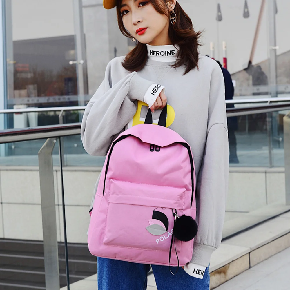 

High Quality New Arrival Women's Canvas Backpack School bag For Girls Rucksack New Design Backpacks School bags Travel Bags