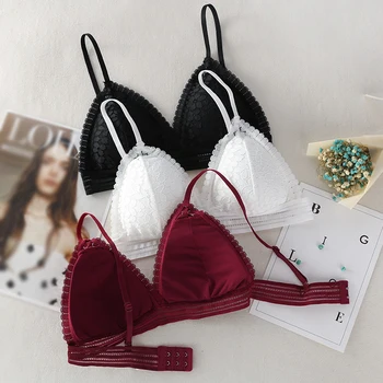 

New Fashion Casual Bra Women Wireless Thin Underwear Sexy Lingerie Soft Bras Women Bralette Seamless Lace Bra